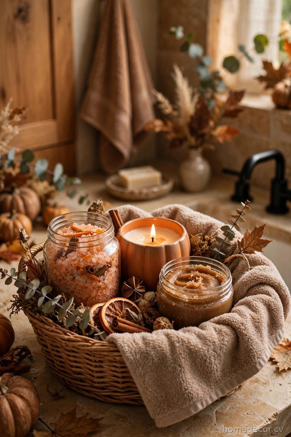 Pumpkin Spice Self-Care Basket