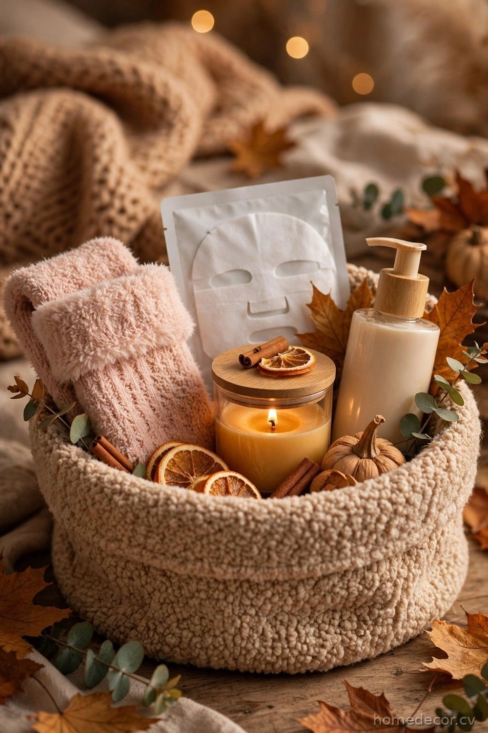 Cozy Spa Night Basket for Her