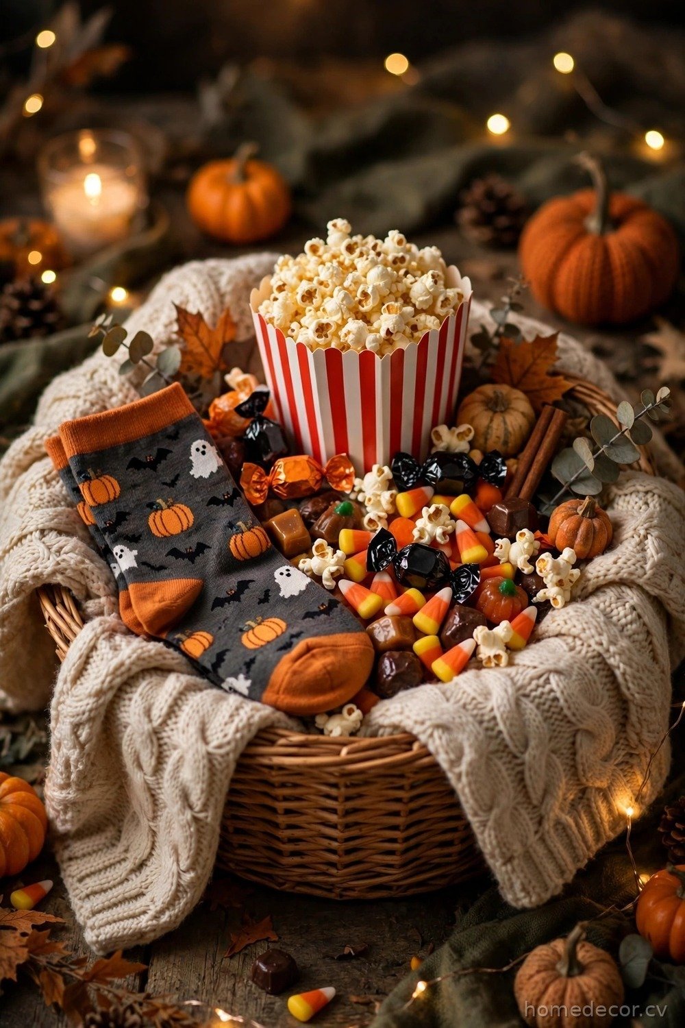 Halloween Movie Night Basket