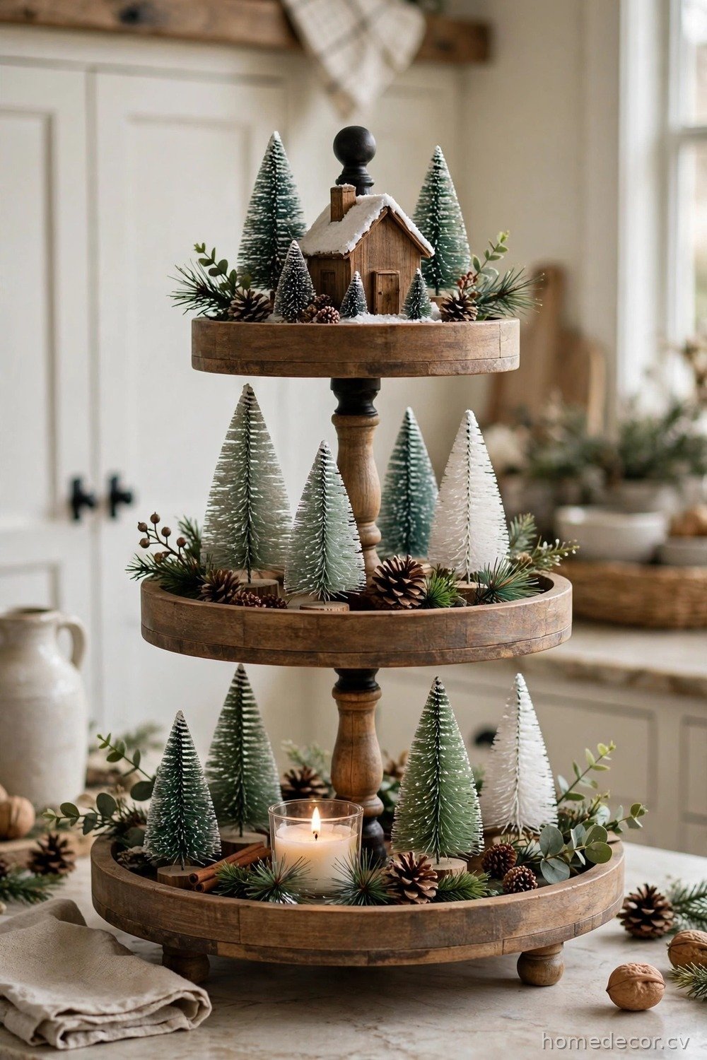 Tiered Tray Holiday Display