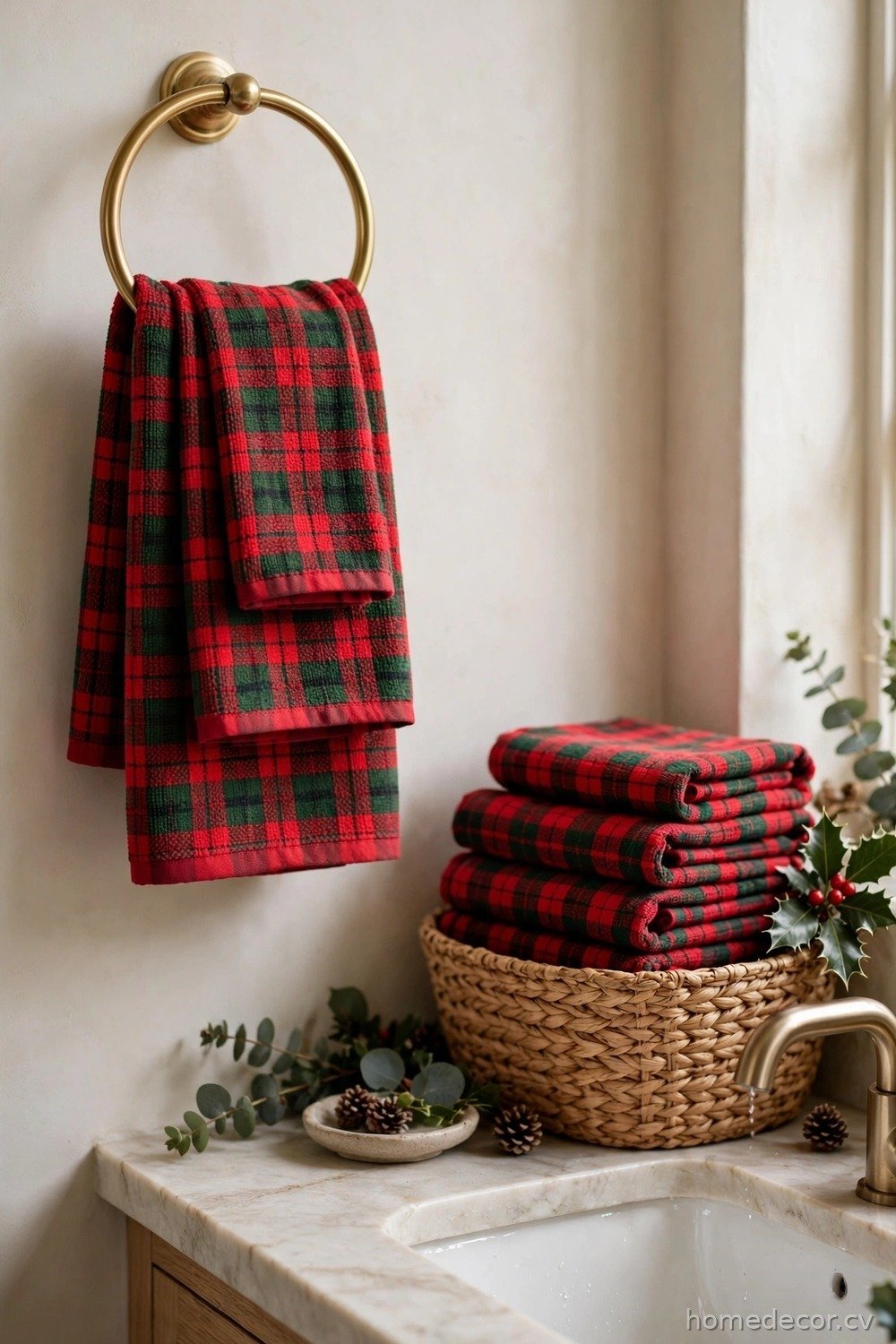 Festive Hand Towels and Washcloths