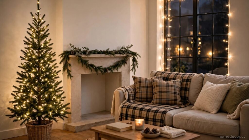 14 Ways to Decorate a Small Living Room for Christmas Without the Clutter (2026)
