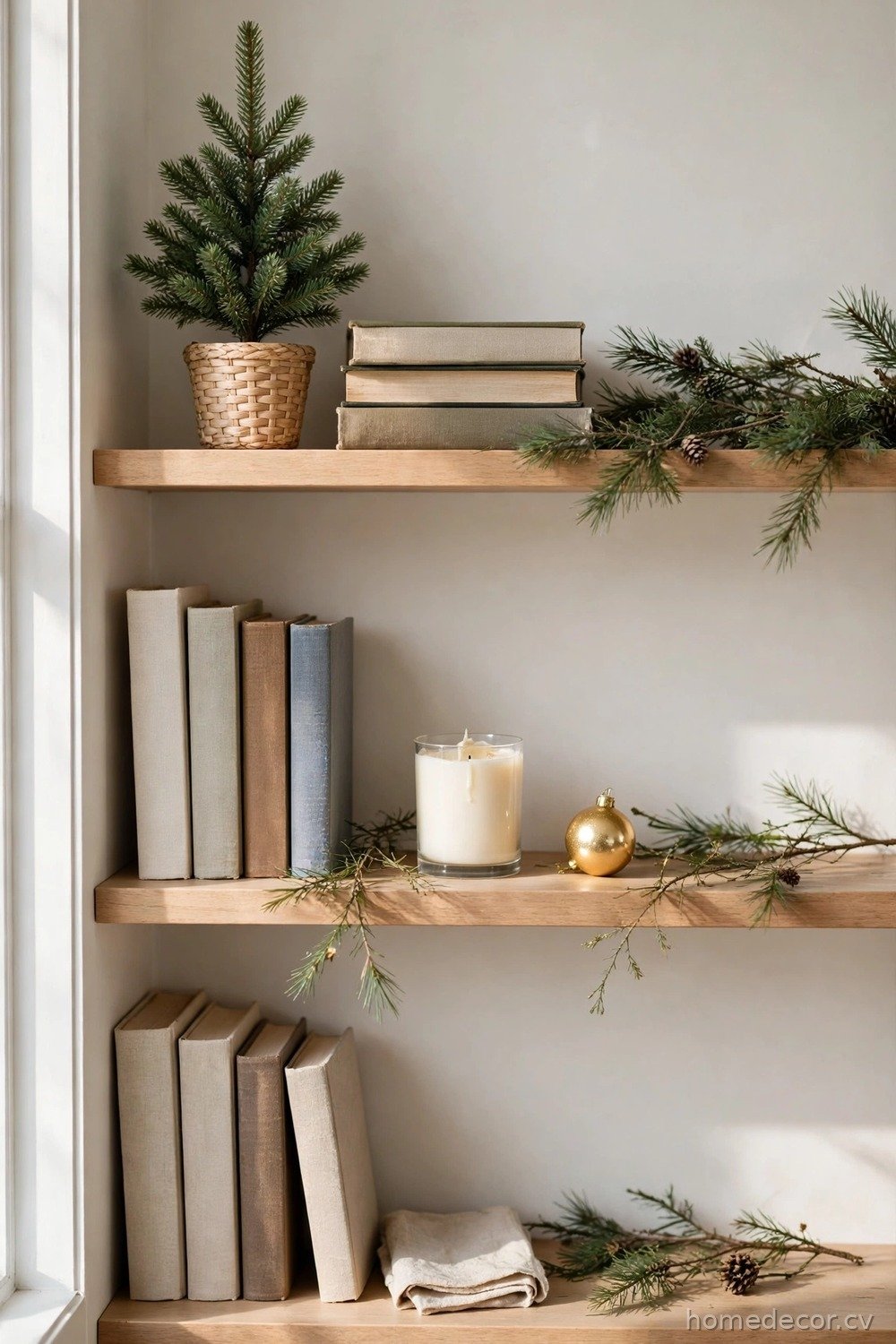 Style the Shelves, Not Every Surface