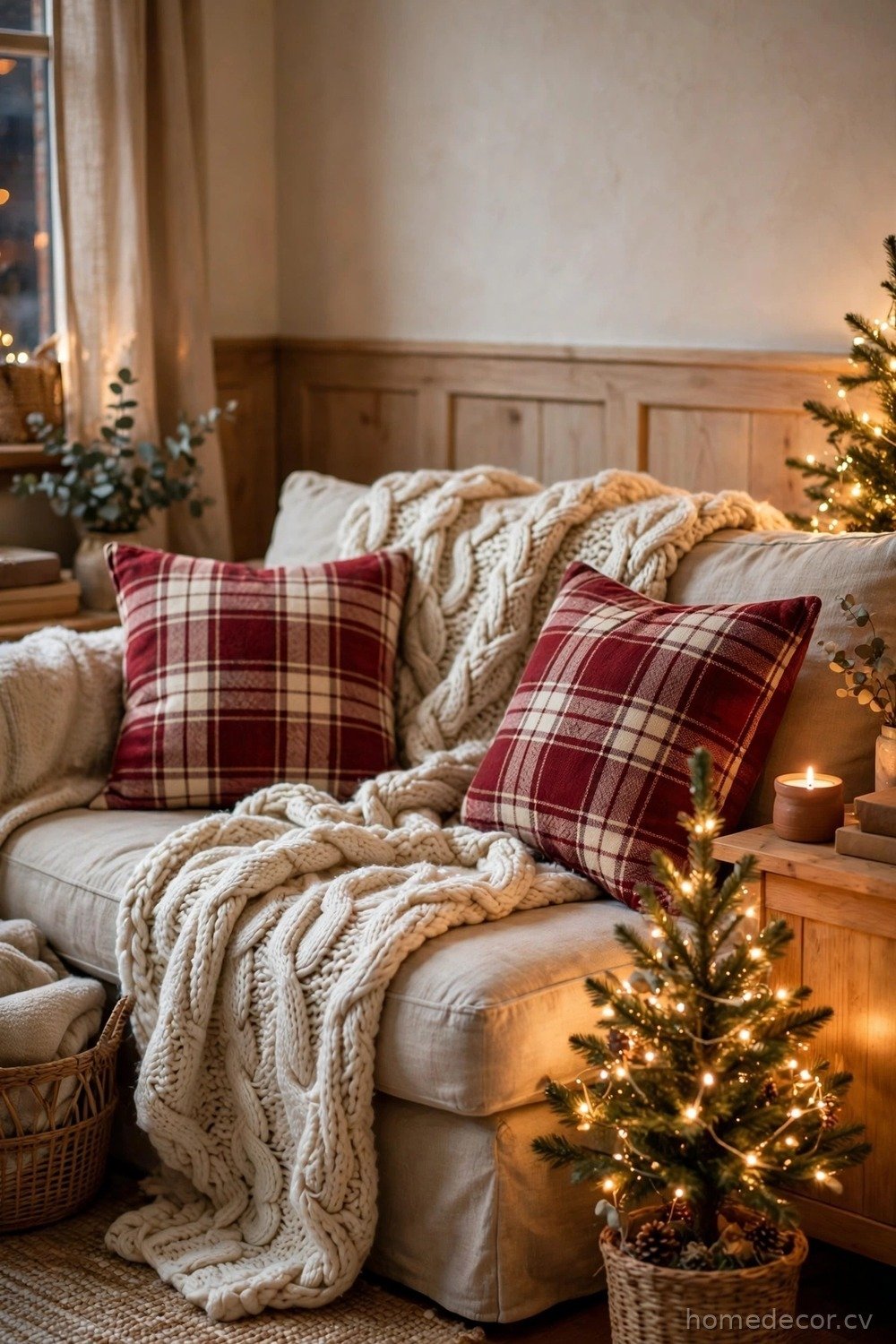 Layer Throw Blankets and Cushions