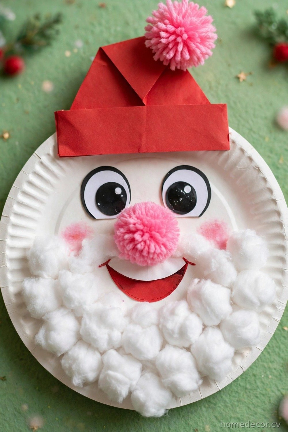 Paper Plate Santa Claus