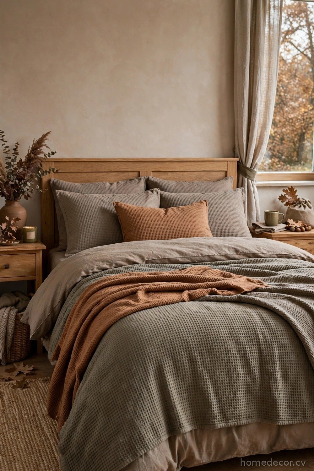 Seasonal Bedding in Earth Tones