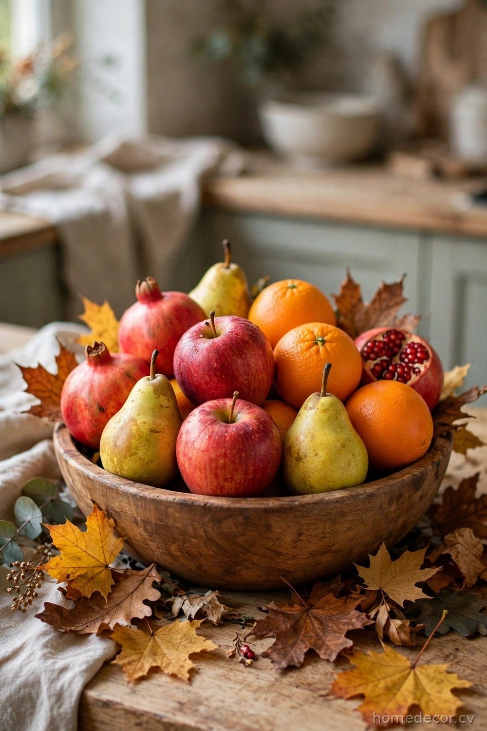 Harvest Fruit Bowl Centerpiece