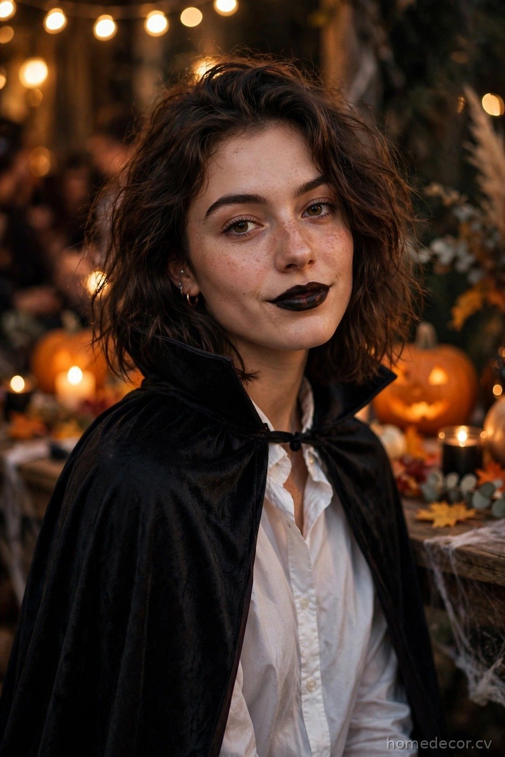 Thrift-Store Vampire in a Cape