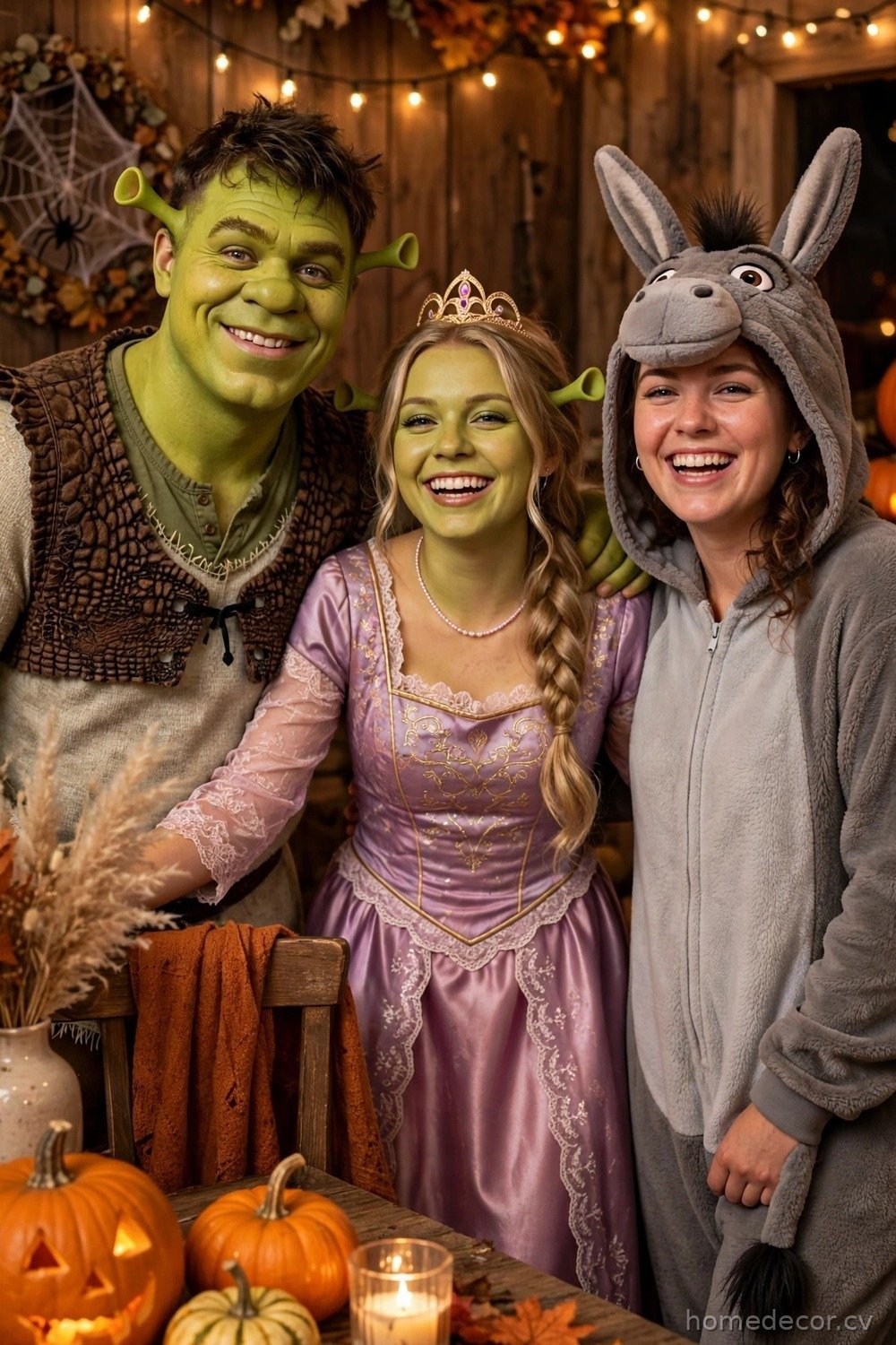 Shrek, Fiona and Donkey