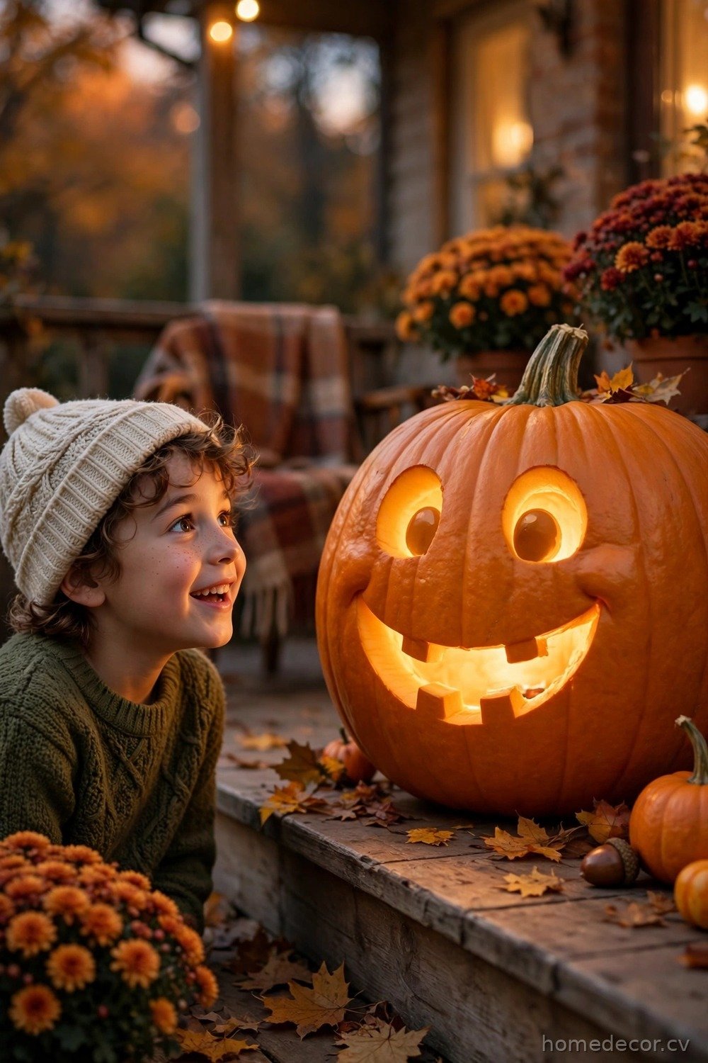 Happy Jack-o'-Lantern Smiles