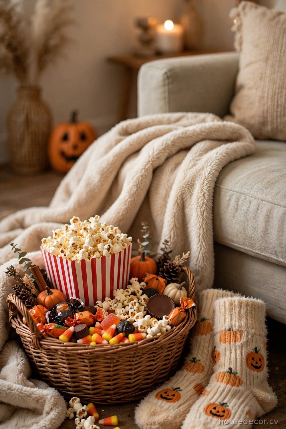 Classic Halloween Movie Night Basket
