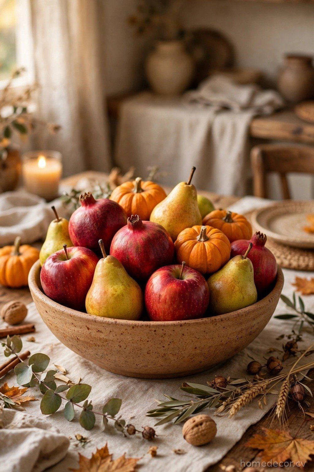 Harvest Fruit Bowl as a Centerpiece