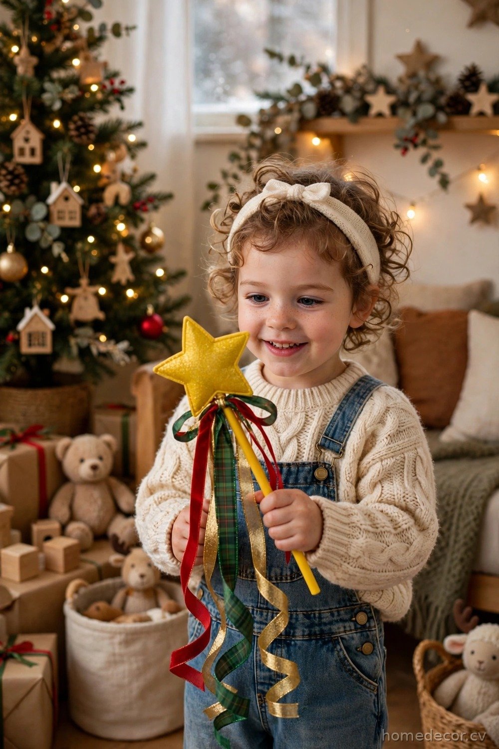 Star Wand with Ribbons