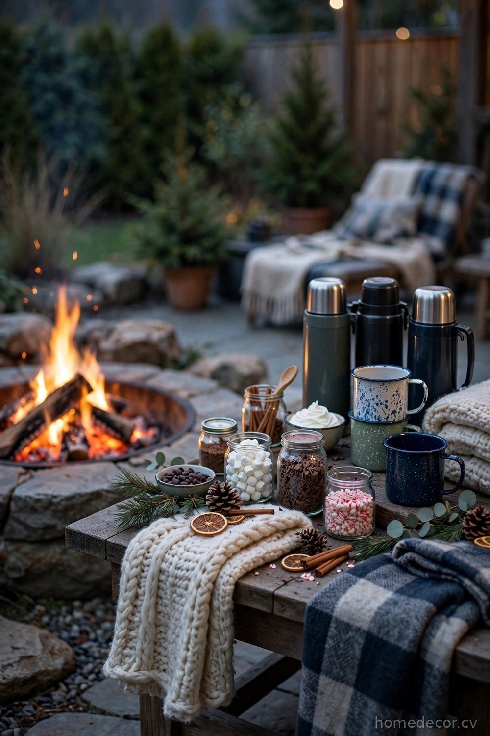 Outdoor Fire Pit Cocoa Bar
