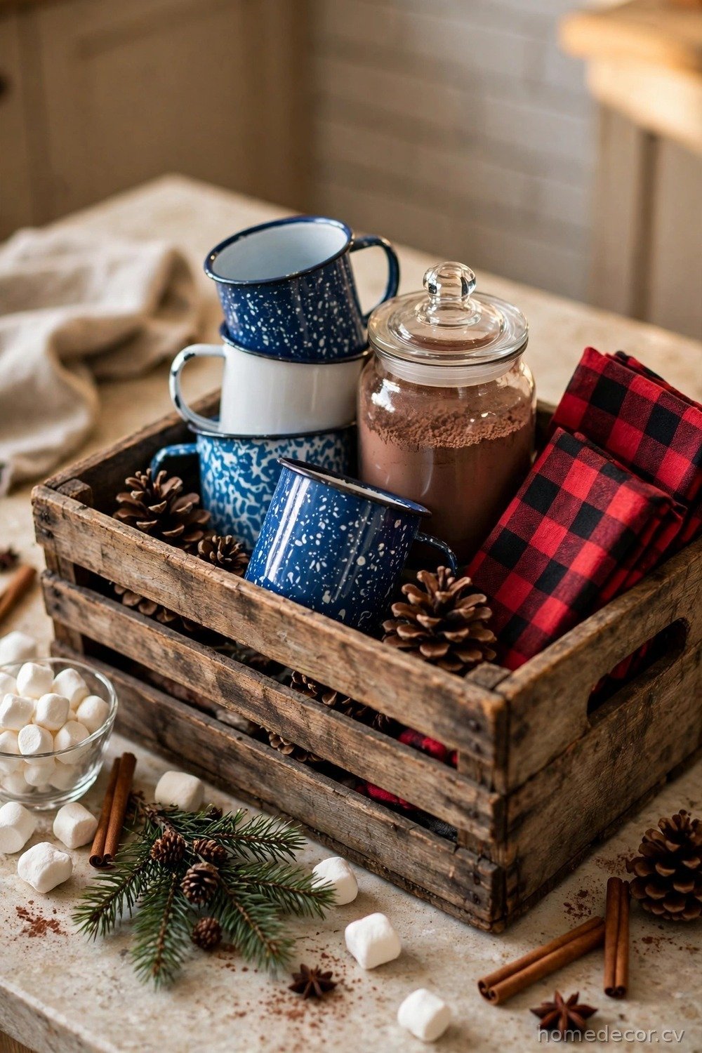 Rustic Wooden Crate Bar