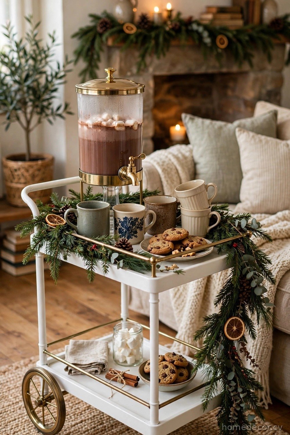 Vintage Hot Chocolate Cart