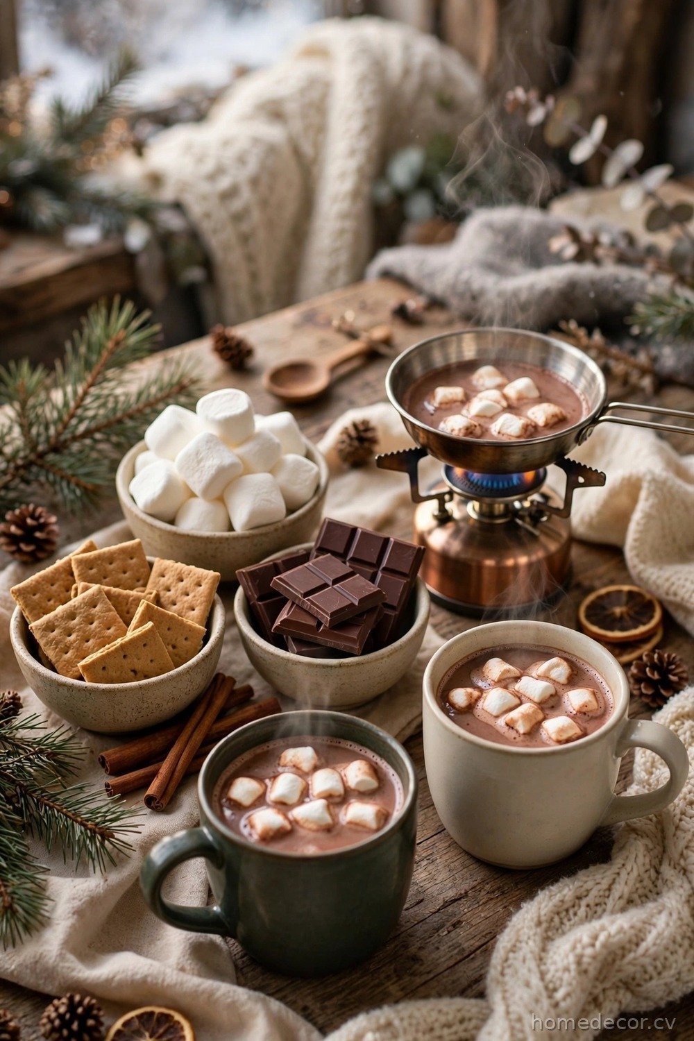 S'mores Hot Cocoa Bar