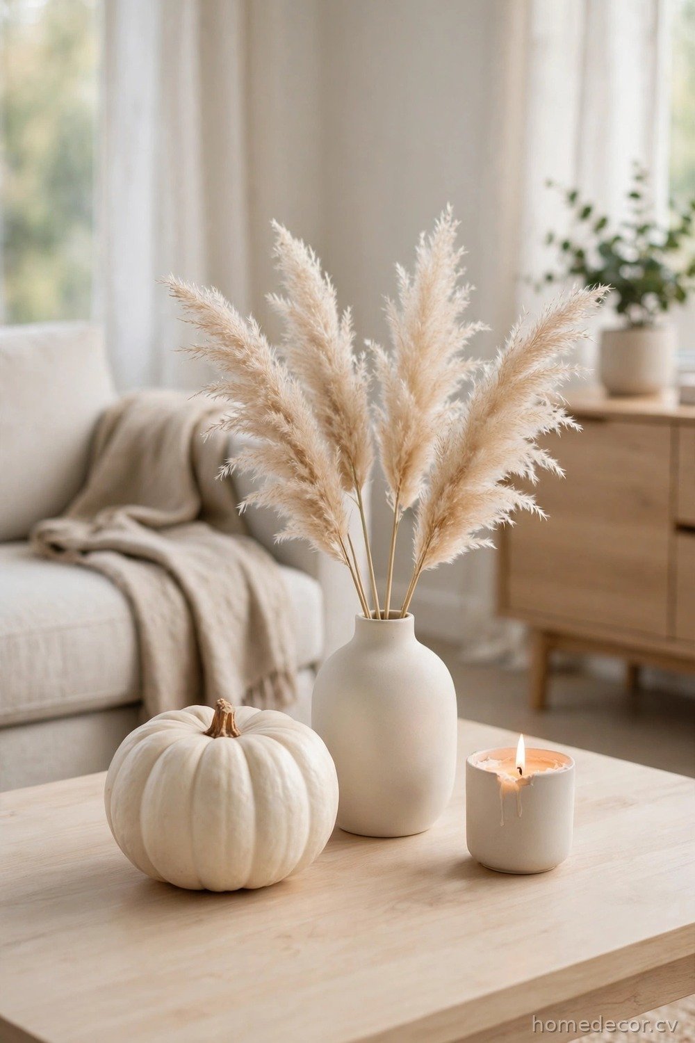 Minimal Modern Fall Coffee Table