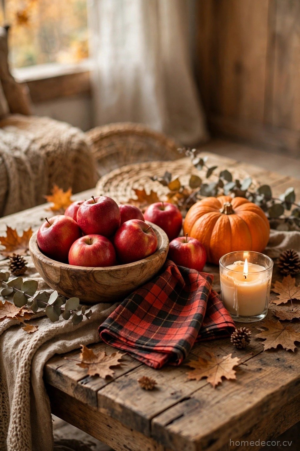 Apple Harvest Coffee Table Styling