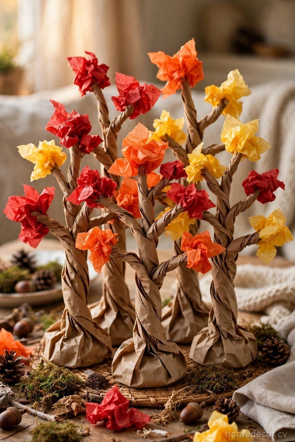 Paper Bag Fall Trees