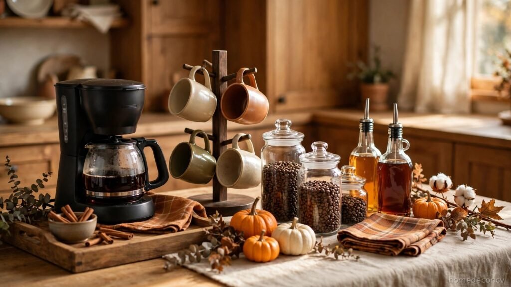 13 Fall Coffee Station Ideas for Cozy Kitchen Corners and Carts (2026)