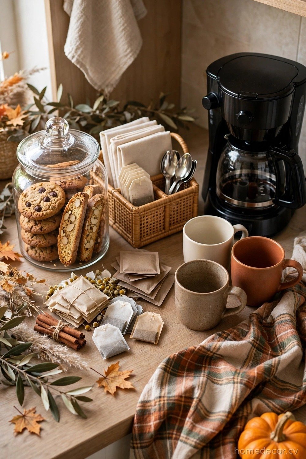 Guest-Ready Coffee Station with a Treat Jar
