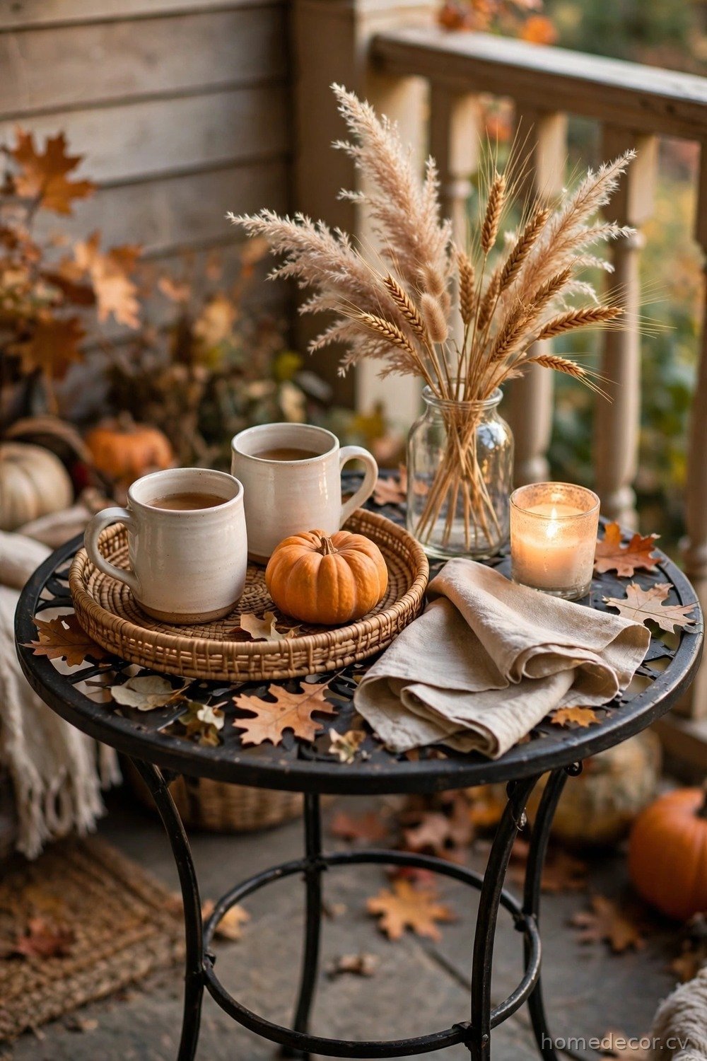 Style a Small Bistro Table for Cider Moments