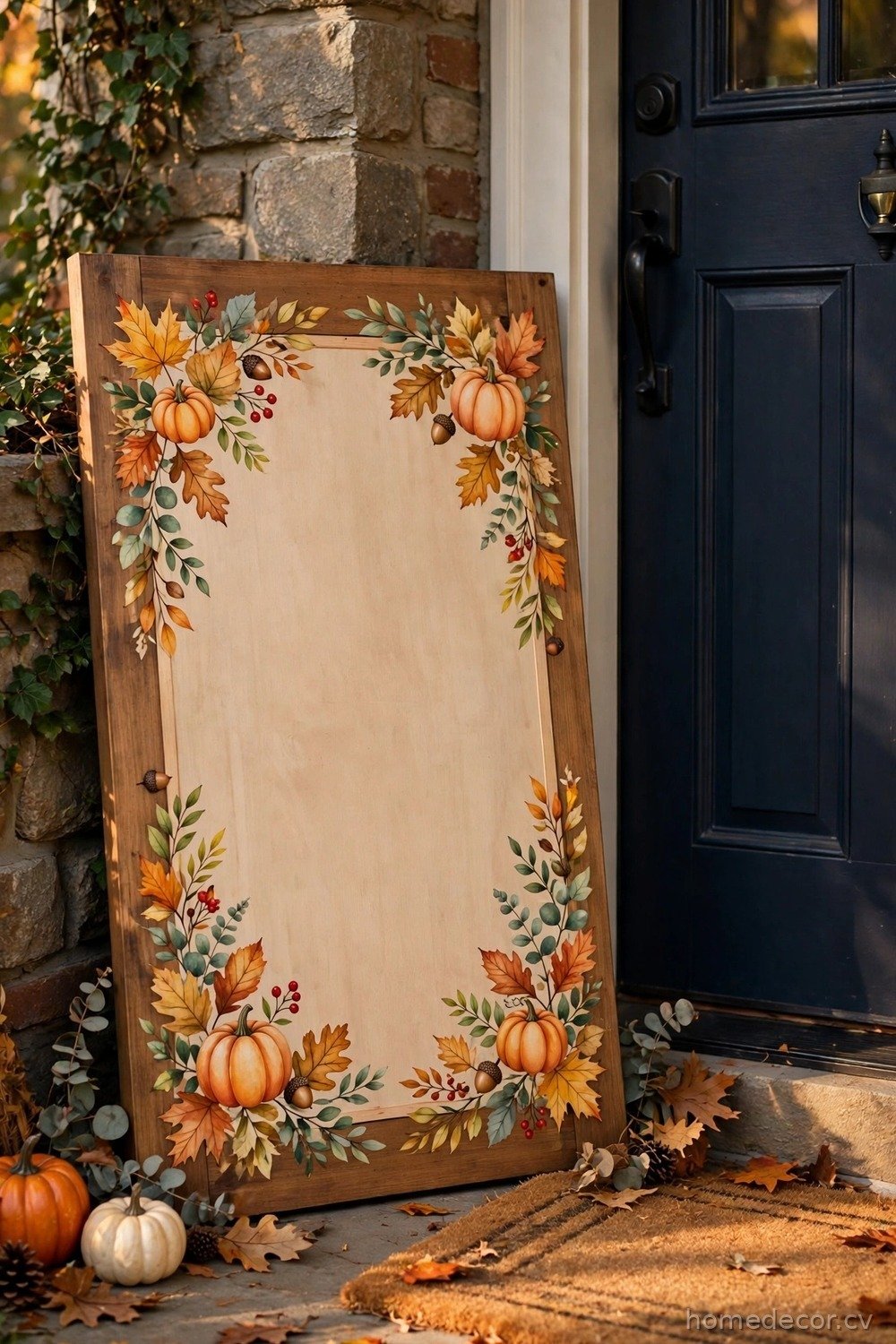 Personalized Family Name Fall Sign