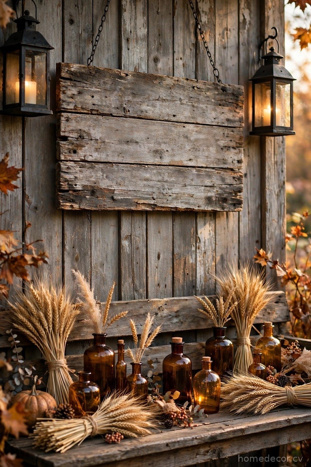 Rustic Gather Harvest Sign