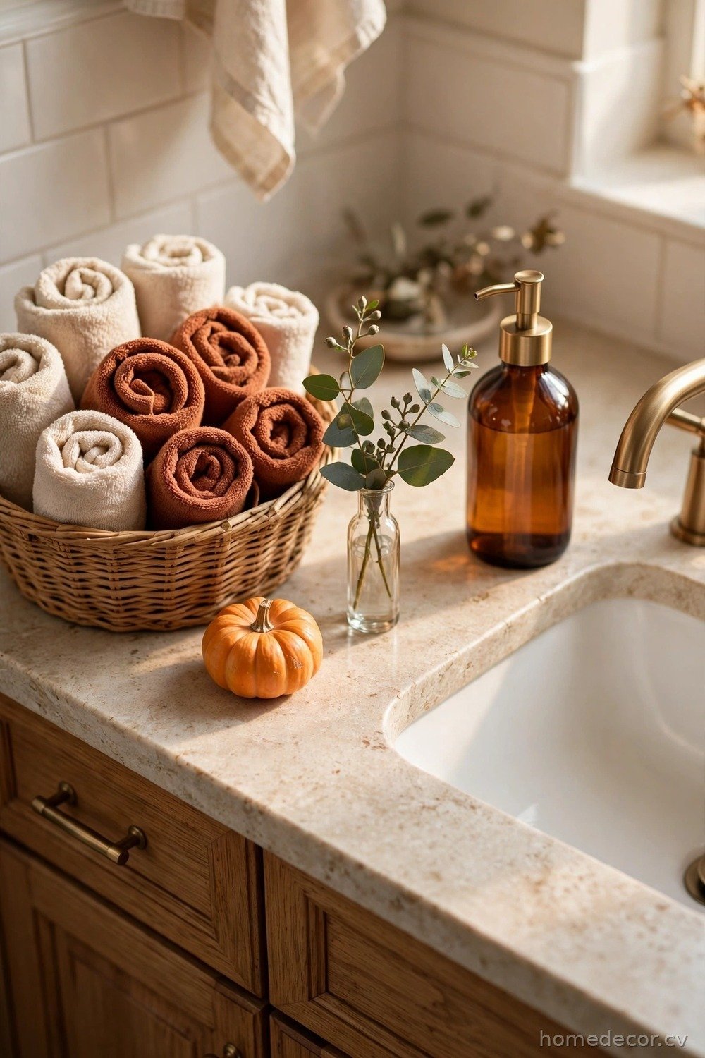 Bathroom Vanity Fall Touch With Eucalyptus