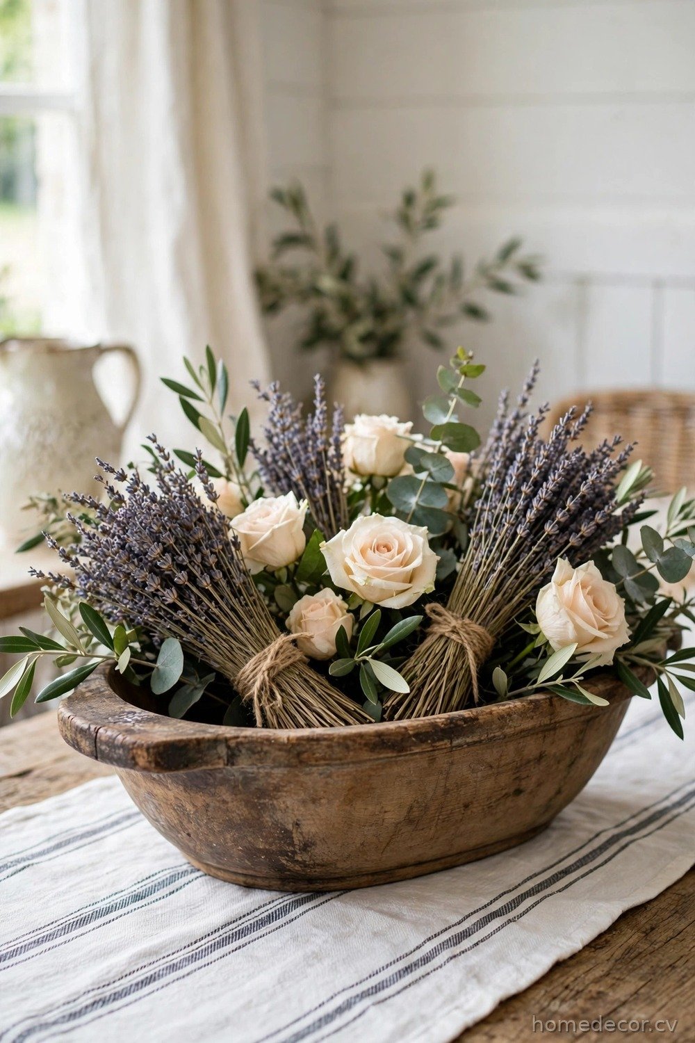 French Country Lavender Dough Bowl