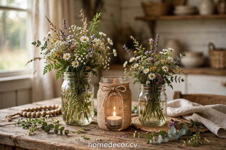 15 DIY Mason Jar Centerpiece Ideas That Cost Almost Nothing