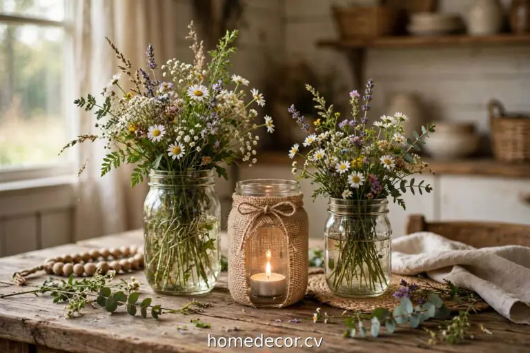 15 DIY Mason Jar Centerpiece Ideas That Cost Almost Nothing