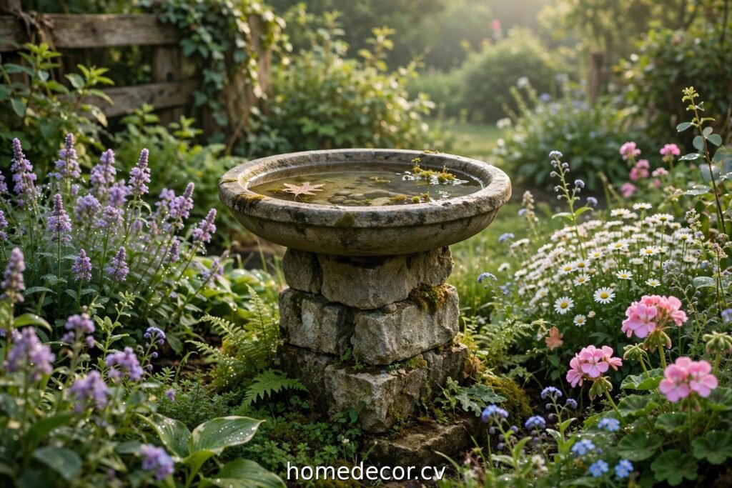 12 DIY Bird Bath Ideas That Turn Your Garden Into a Sanctuary
