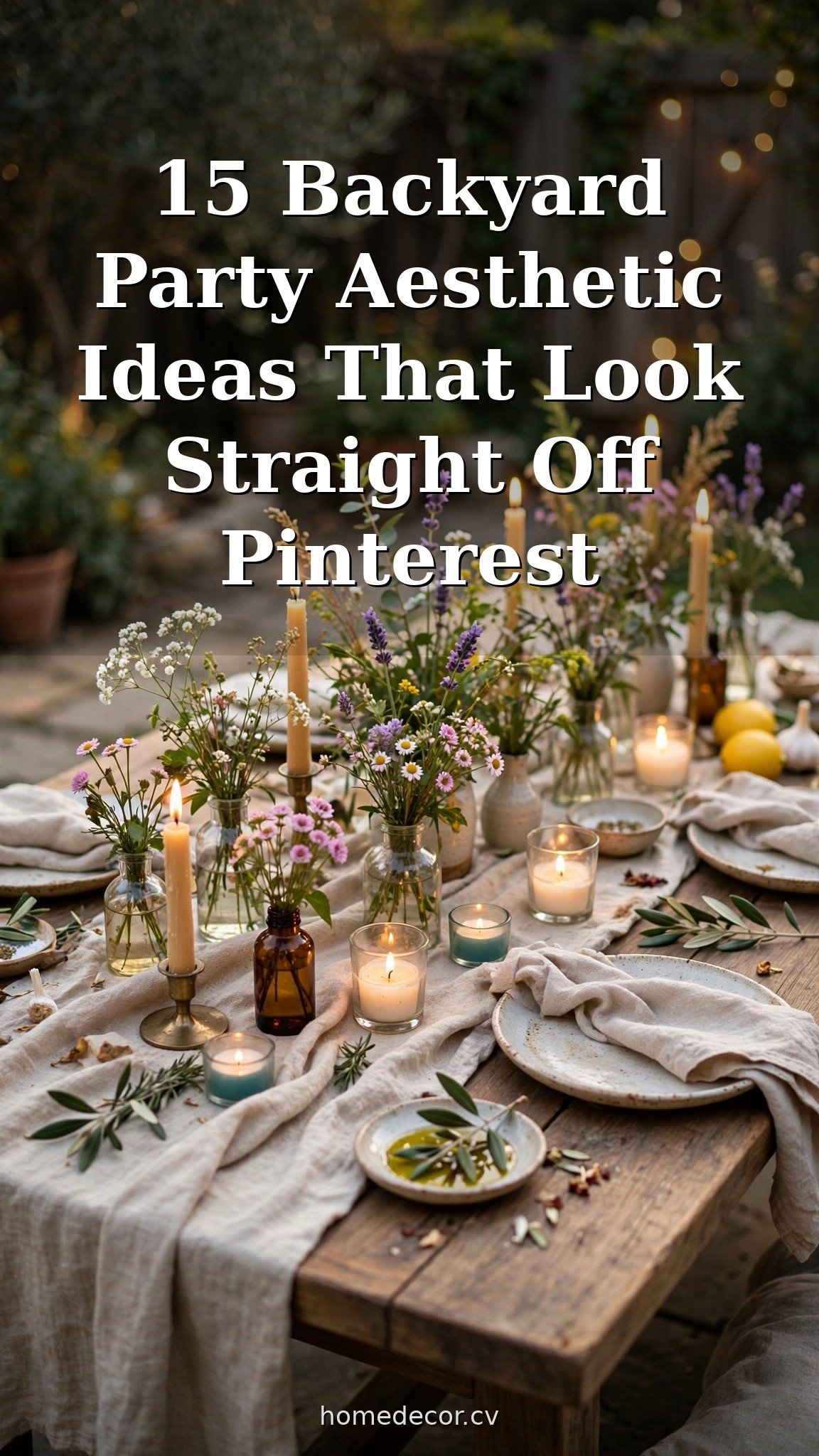 Pinterest pin: 15 Backyard Party Aesthetic Ideas That Look Straight Off Pinterest
