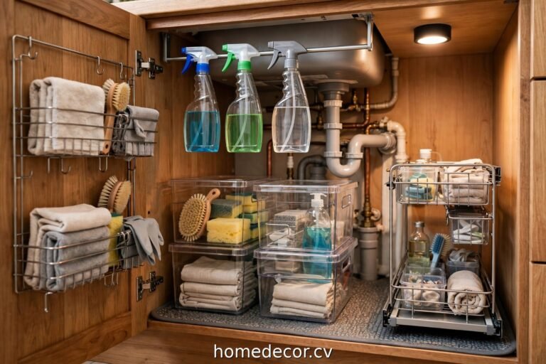 11 Under Kitchen Sink Organization Ideas for a Clutter-Free Cabinet