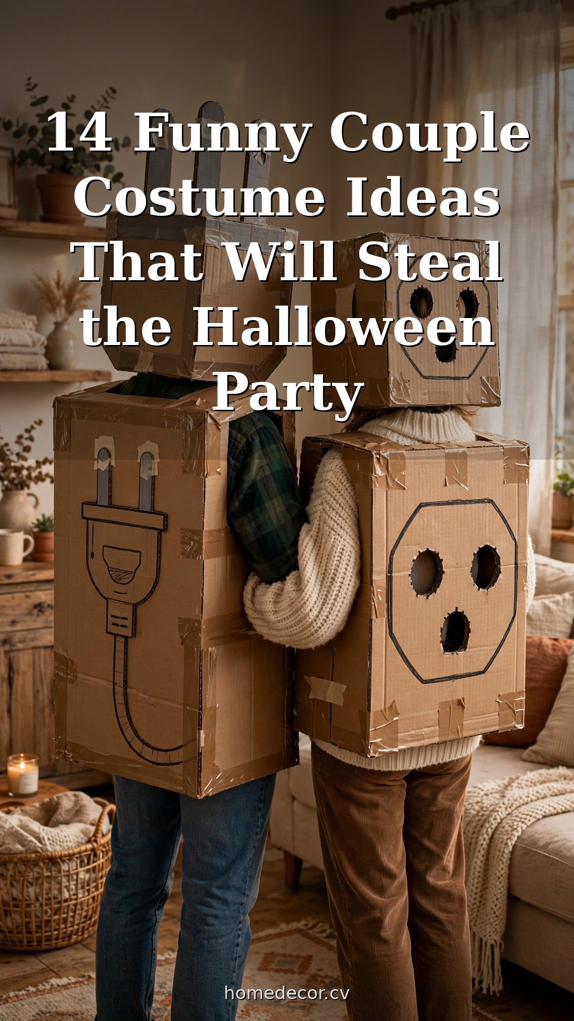 Pinterest pin: 14 Funny Couple Costume Ideas That Will Steal the Halloween Party