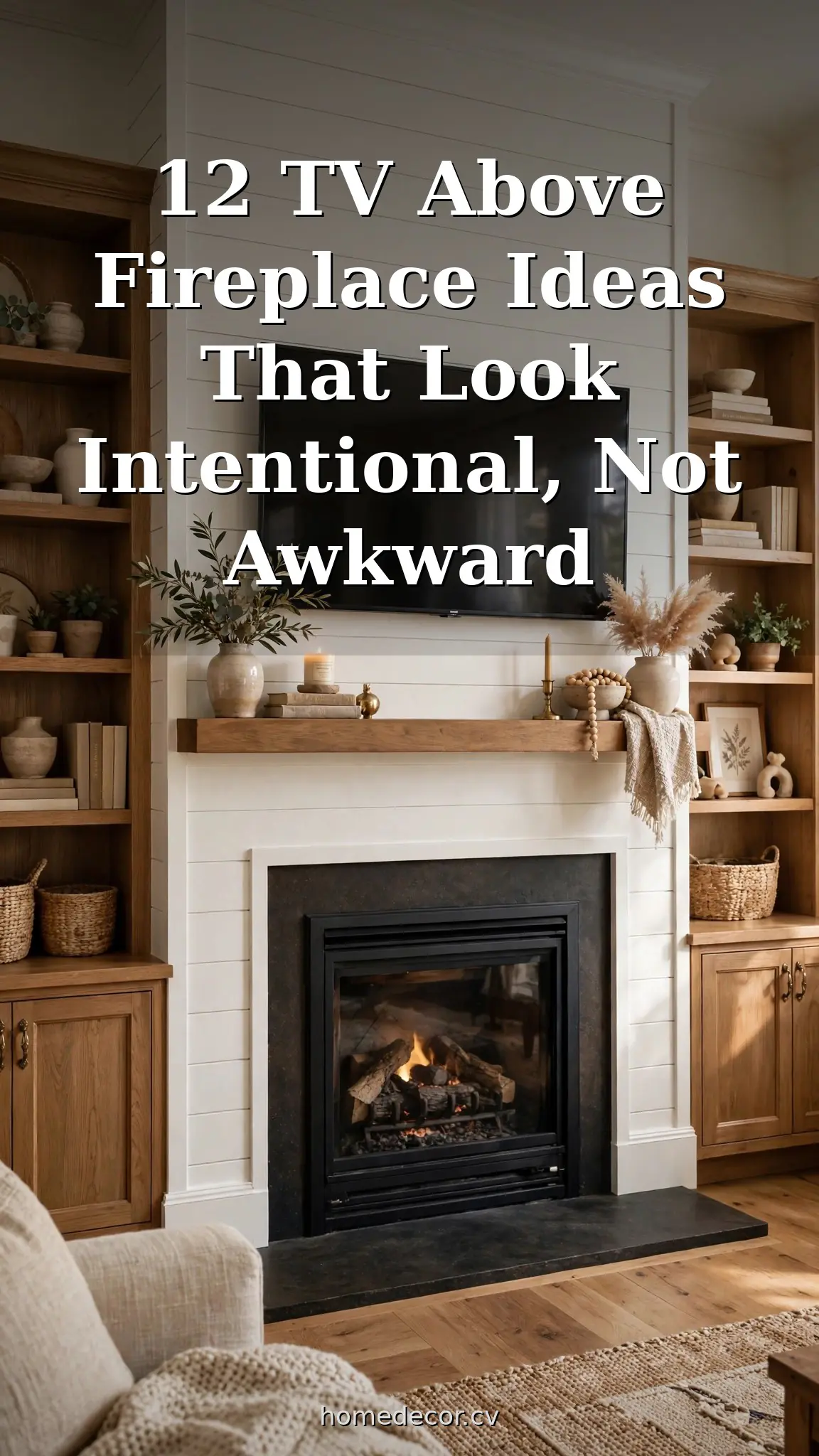 Javed Room 12 TV Above Fireplace Ideas That Look Intentional, Not Awkward - Home Decor