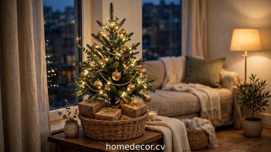 12 Small Christmas Tree Ideas and Decorations for Tiny Spaces