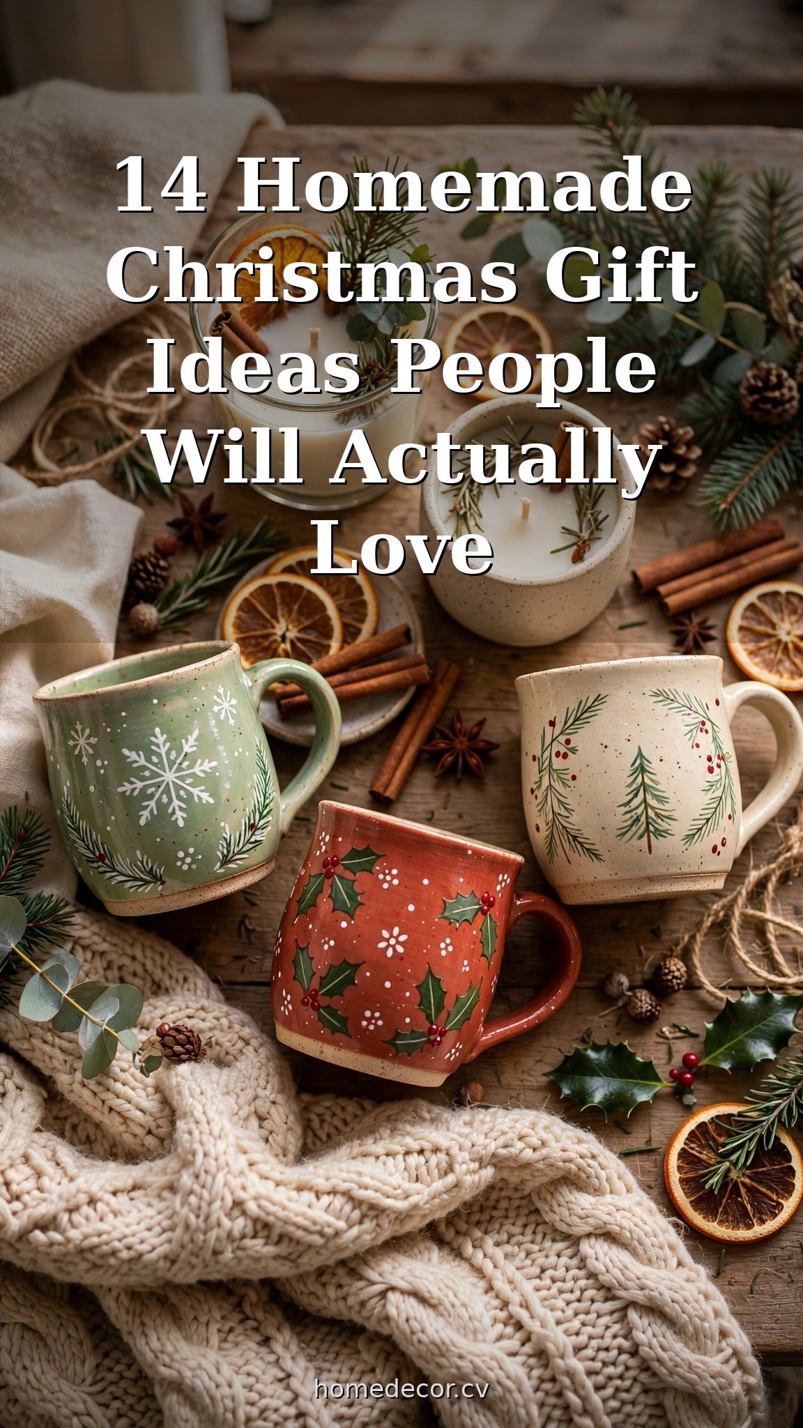 Pinterest pin: 14 Homemade Christmas Gift Ideas People Will Actually Love