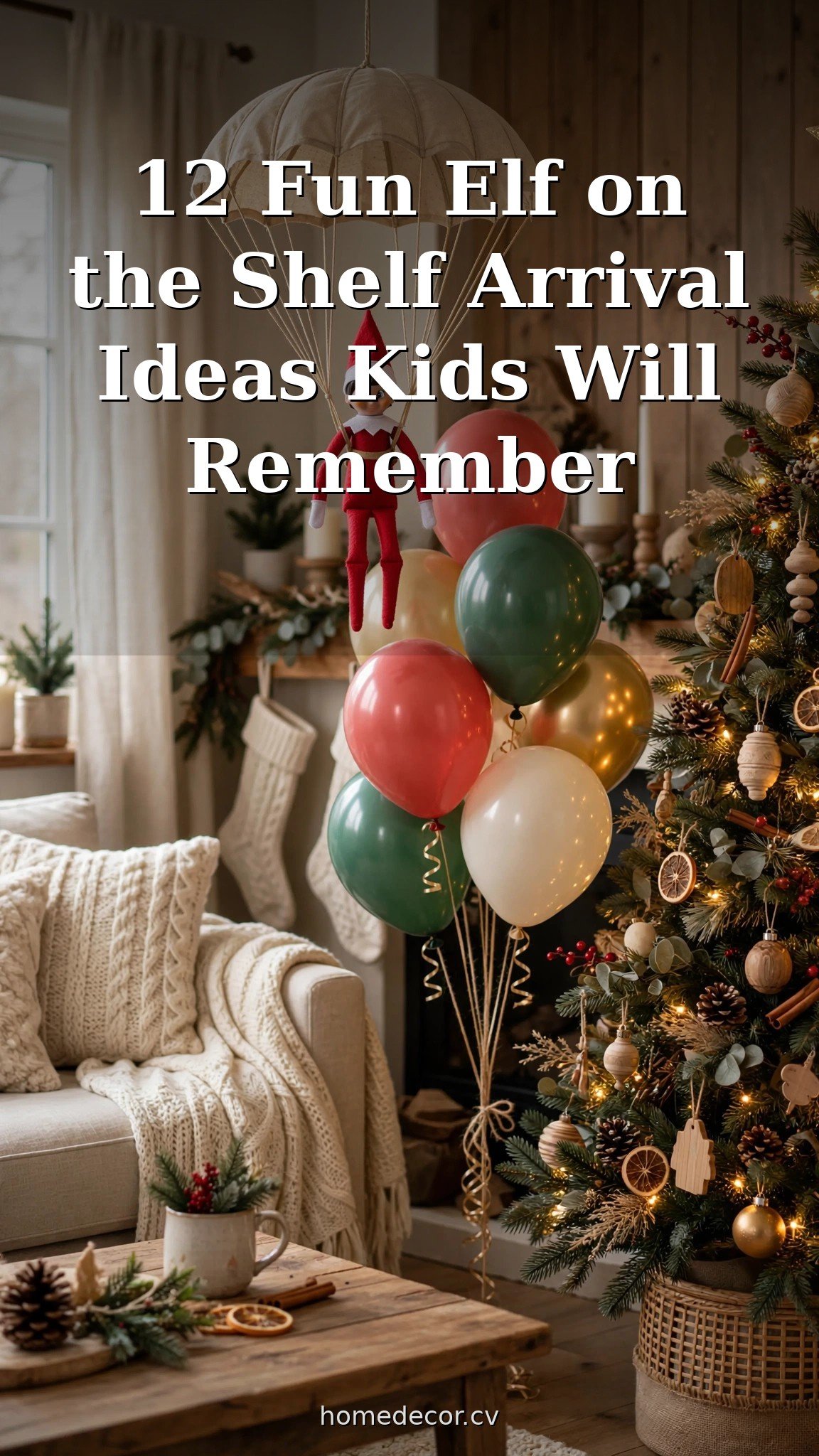 Pinterest pin: 12 Fun Elf on the Shelf Arrival Ideas Kids Will Remember