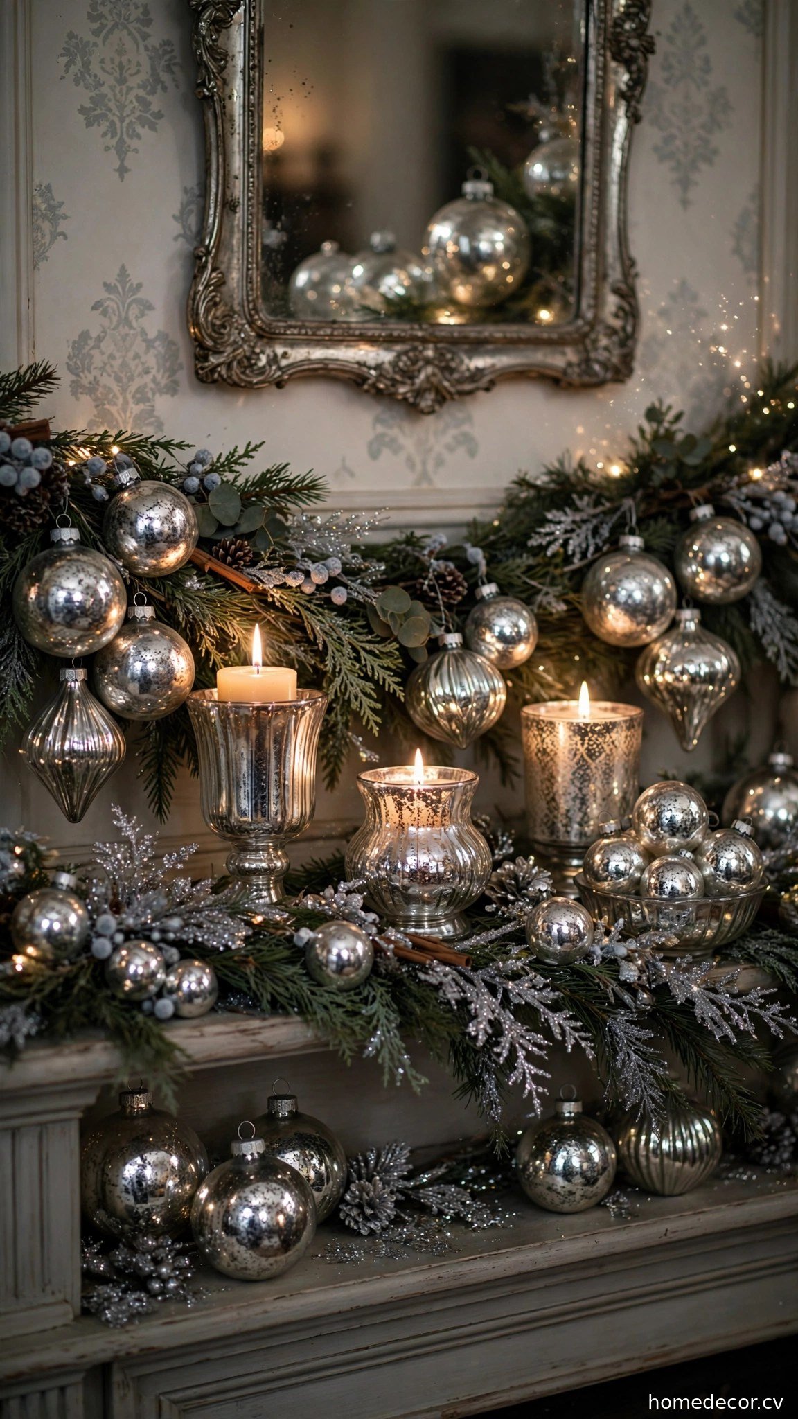 Add Mercury Glass for Vintage Sparkle