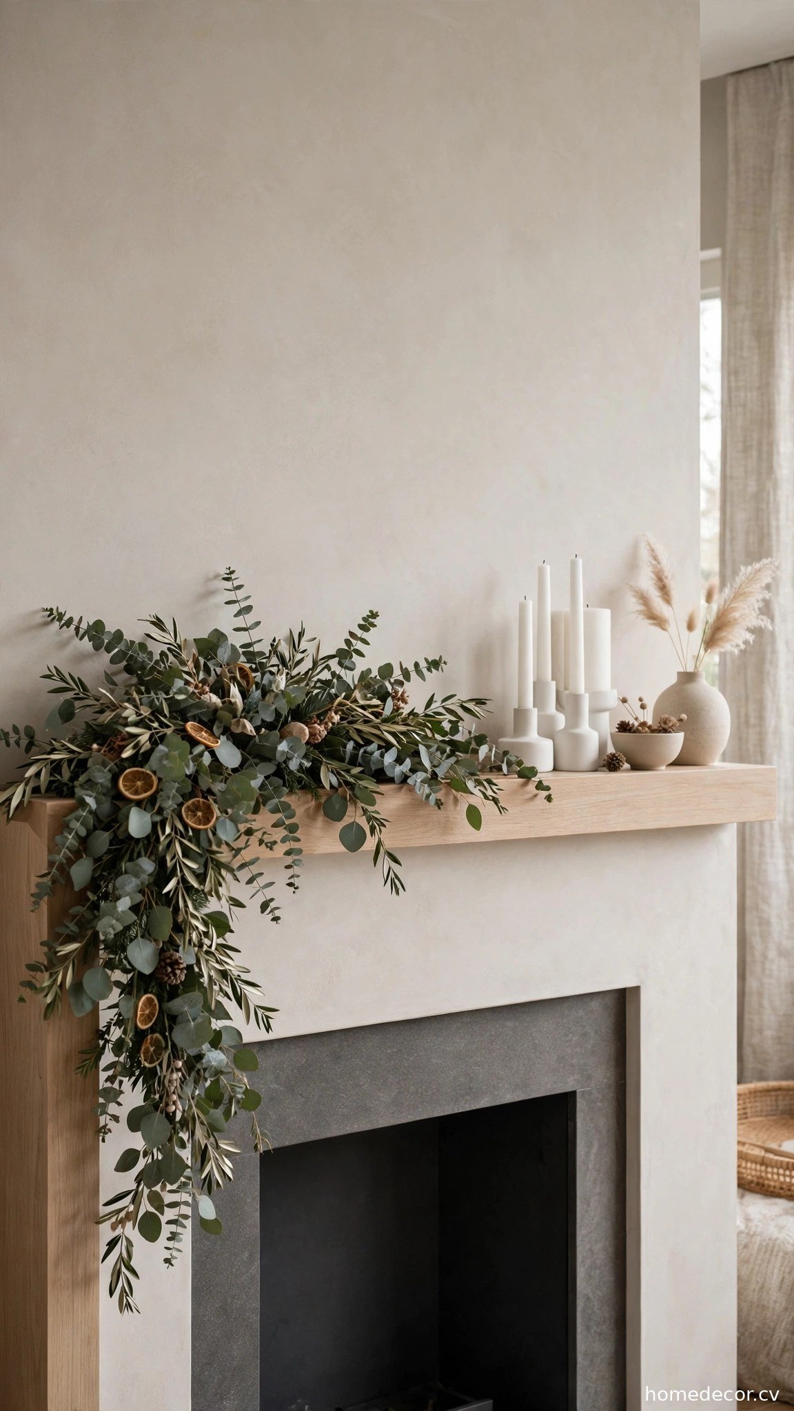 Go Modern with an Asymmetric Eucalyptus Garland
