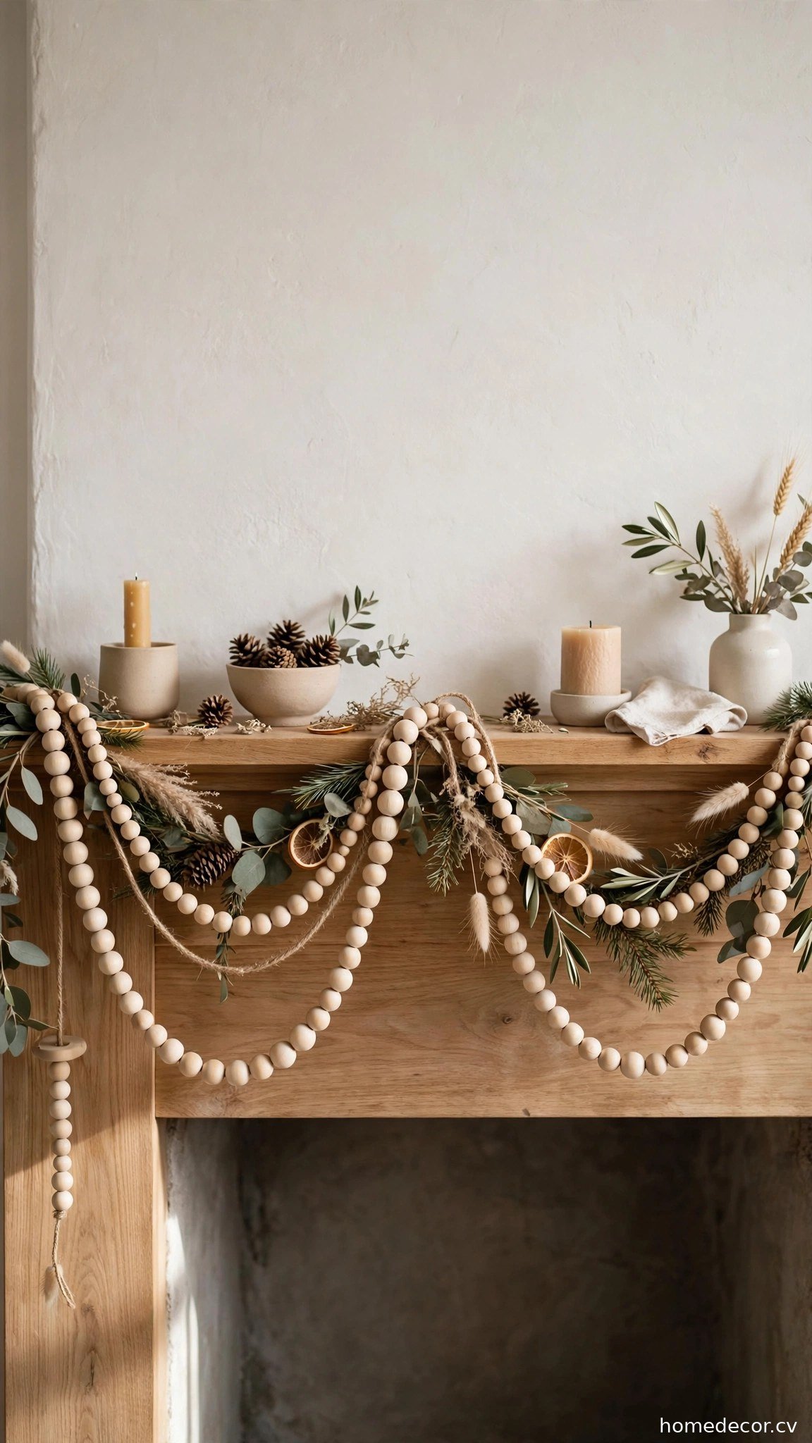 Use a Garland of Wooden Beads