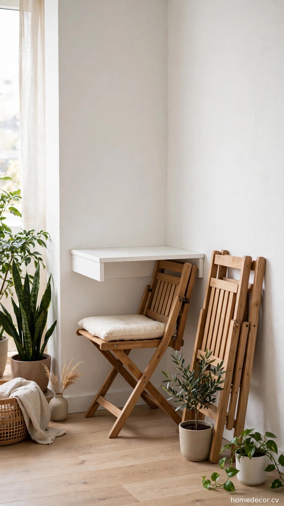 Foldable Chair That Tucks Away - small home office idea