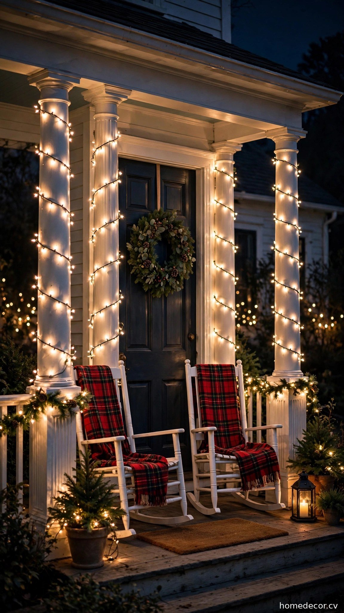 Light Up the Front Porch Columns