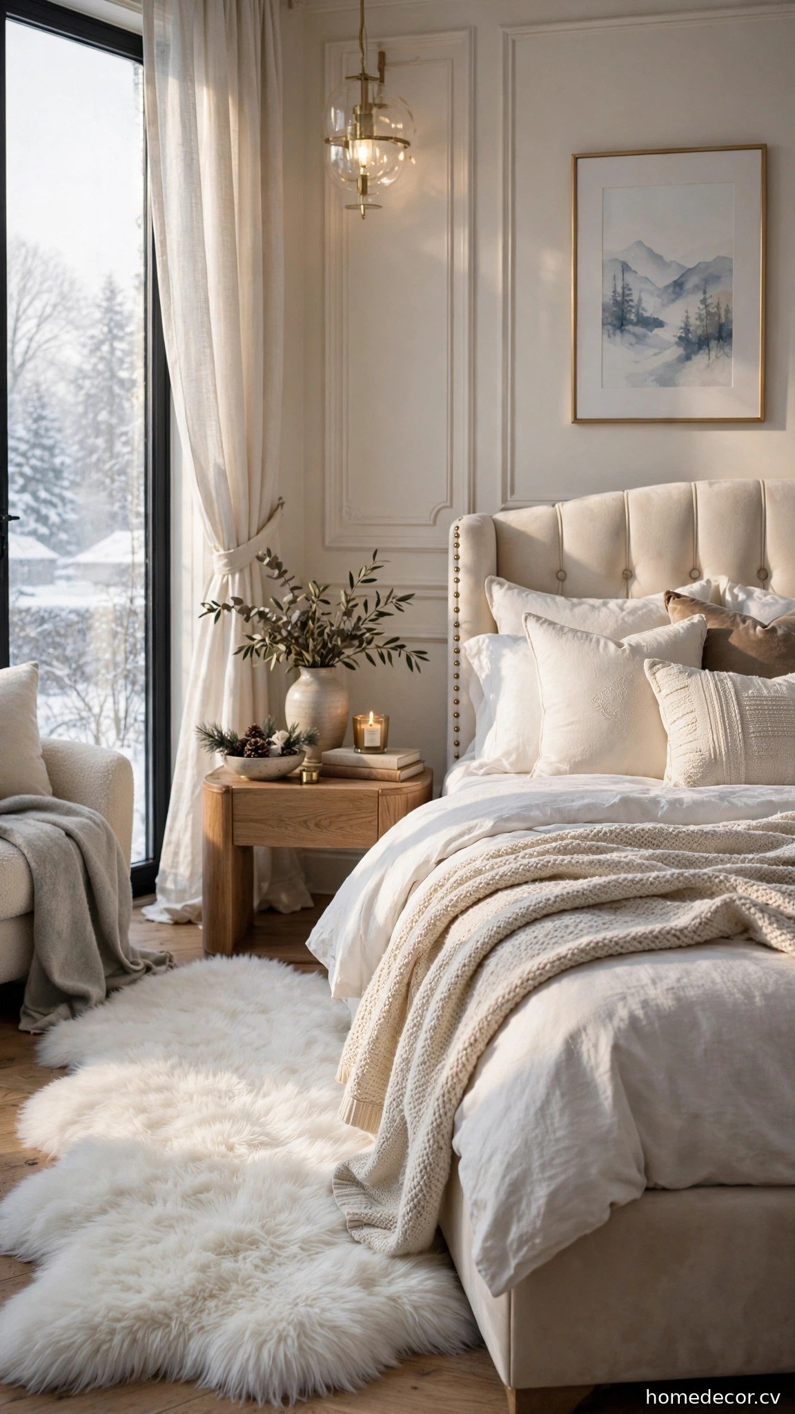 Faux fur rug